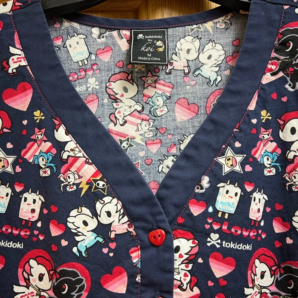 tokidoki by Koi Scrub Top in Size Medium - Picture 2 of 6